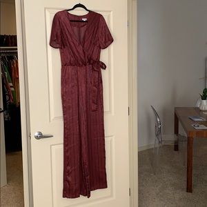 Silky Stripped Jumpsuit